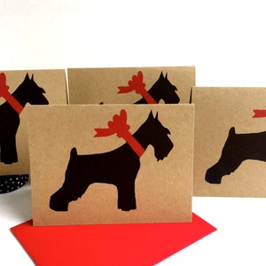 Schnauzer Card Set Dog Thank You Cards Bulk Miniature Pet Sympathy Standard Holiday Pack Mini Birthday Christmas Stationery Valentines image 1