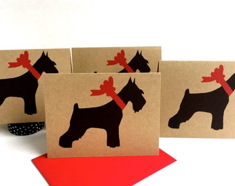 Schnauzer Card Set - Dog Thank You Cards Bulk - Miniature Pet Sympathy - Standard Holiday Pack Mini Birthday Christmas Stationery Valentines