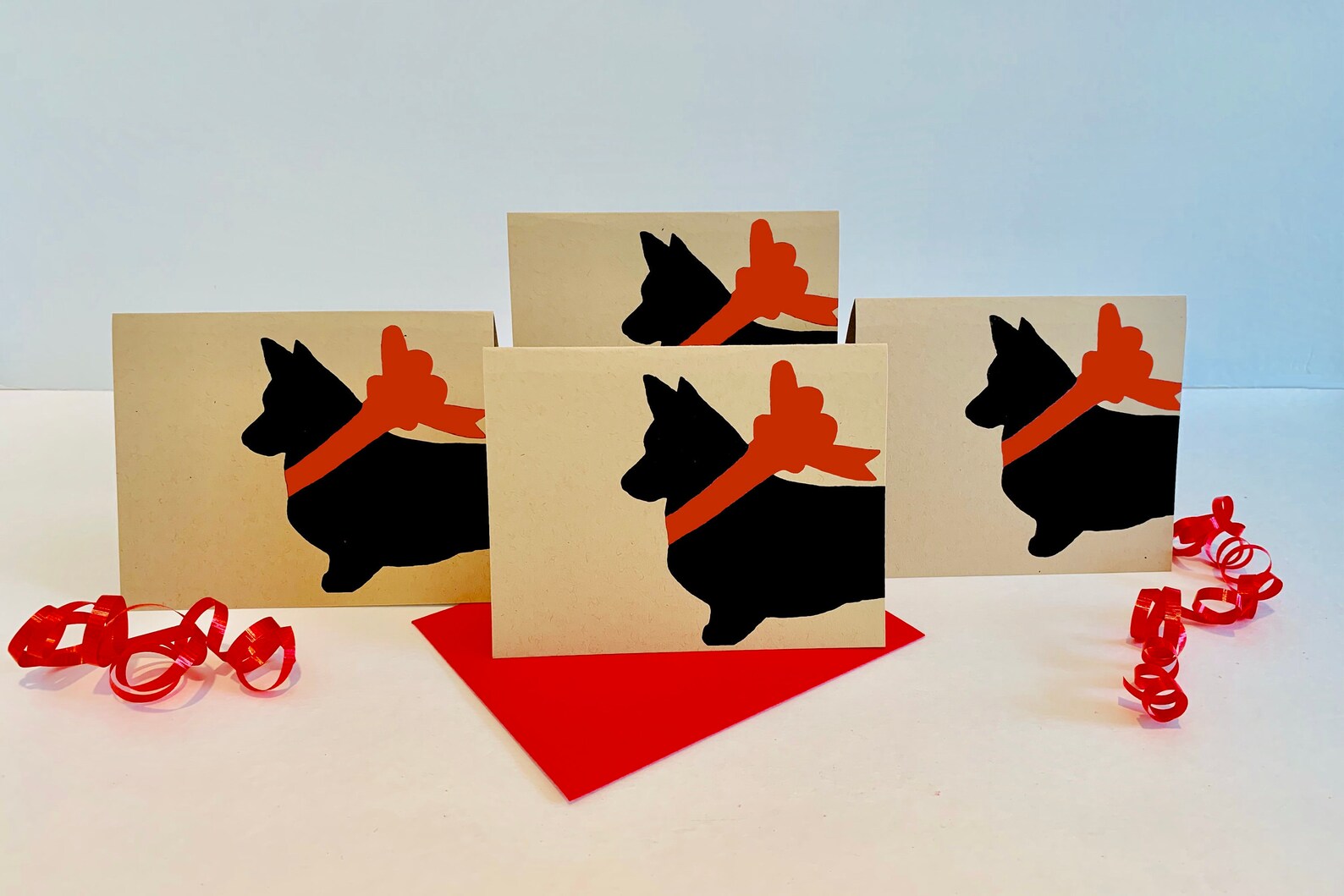 Pembroke Welsh Corgi Card Set Christmas Cards Holiday Pack Thank You ...