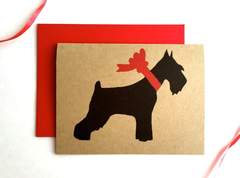 Schnauzer Card Set Dog Thank You Cards Bulk Miniature Pet Sympathy Standard Holiday Pack Mini Birthday Christmas Stationery Valentines image 3