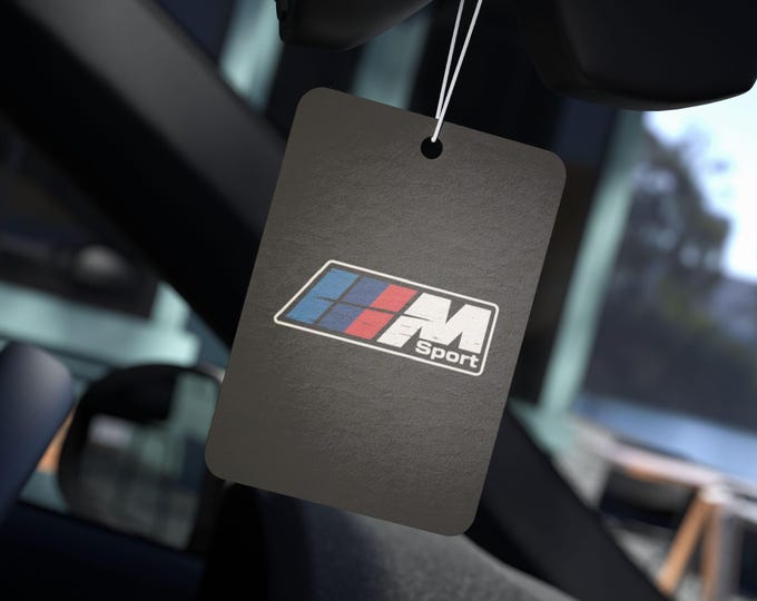 M Sport Logo-Inspired Car Air Freshener | Automotive Emblem Scent