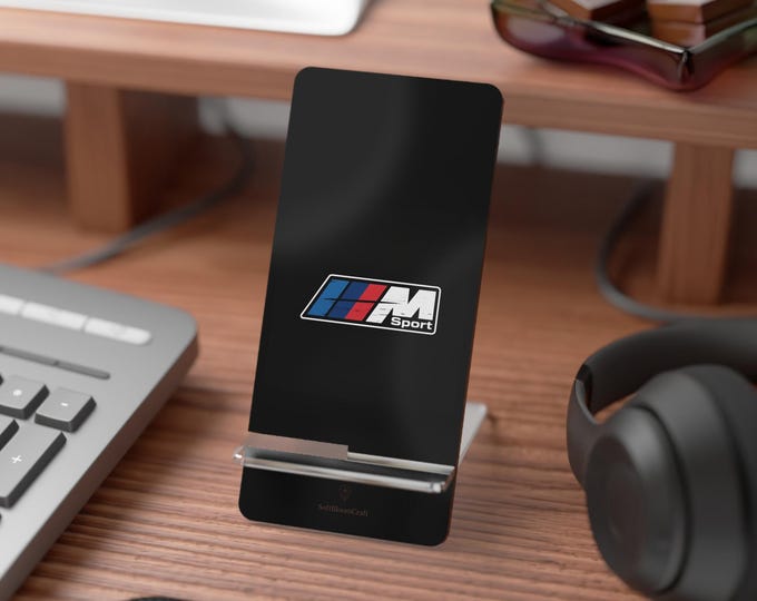 M Sport Logo-Inspired Mobile Display Stand for Smartphones | Acrylic Phone Holder