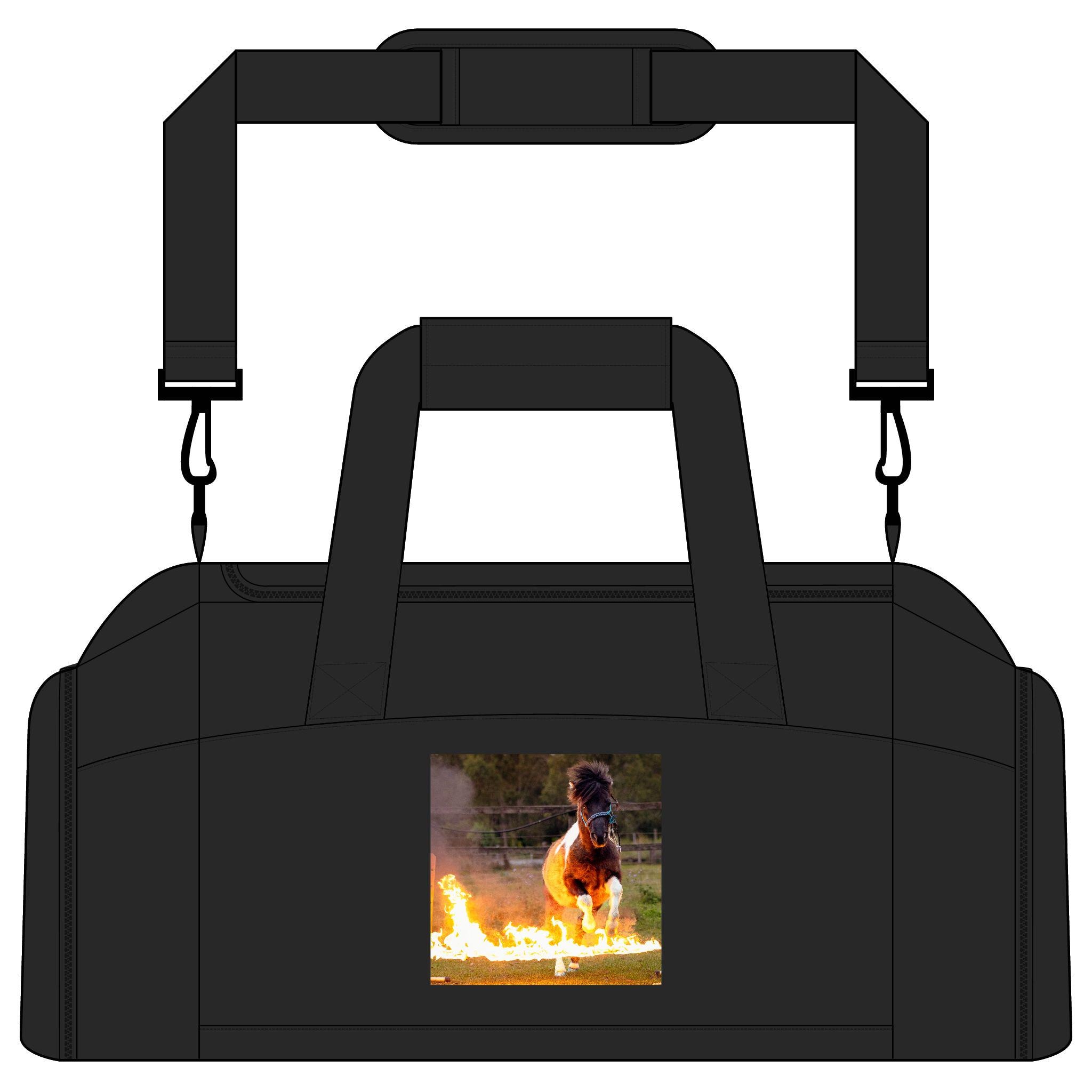 Sac de sport Horse Running Through Fire | Sac de sport pour sports équestres