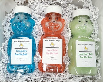 Bubble Bath Gift Box | Relaxing Fresh Scents | Rosemary Mint, Stress Relief, Tranquility