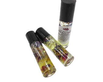 Perfume em óleo roll-on com aroma de mimosa de frutas vermelhas