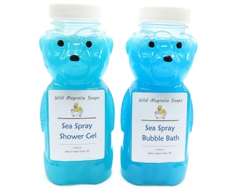 Set de regalo de gel de ducha y baño de burbujas con aroma a Sea Spray