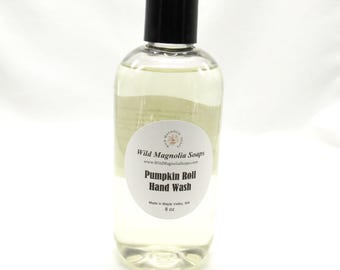 Jabón líquido de manos con aroma a rollo de calabaza - Jabón de manos - Gel de ducha - Jabón líquido