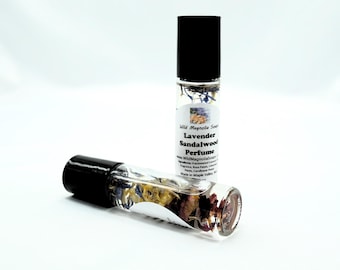 Aceite perfumado roll-on de lavanda y sándalo