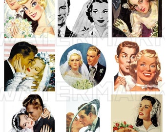 Retro WEDDING BRIDES BRIDAL Retro wedding Vintage