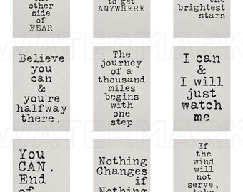 INSPIRATIONAL Quotes AFFIRMATIONS Inspiration Encouragement Words Labels