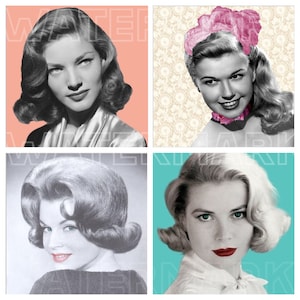 RETRO WOMEN Photo Black White VINTAGE graphics download