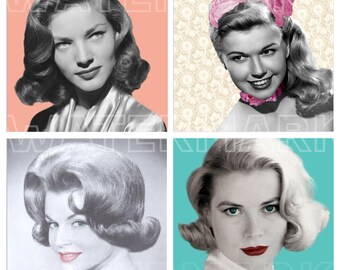 RETRO FRAUEN Foto Schwarz Weiß VINTAGE Grafiken download