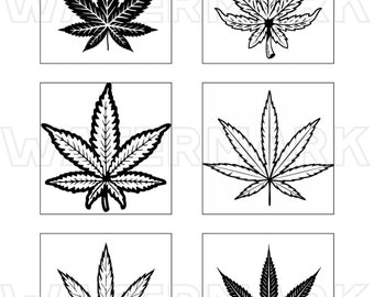 KONOPIE czarno-białe ZIOŁO Garnek MARIHUANA Konopie cyfrowa grafika do pobrania czarno-białe
