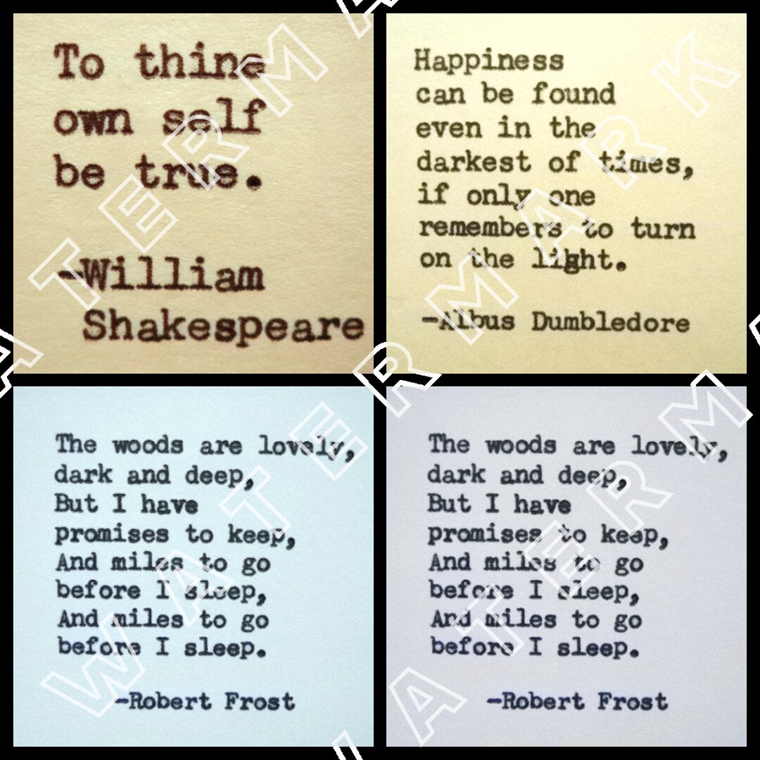Inspirational Quotes Affirmations Typewriter Quotes Digital Download - Etsy