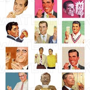 RETRO MEN ALCOHOL Retro Men Vintage Man Antique Alcohol Digital Download Graphics
