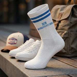 Personalisierte Socken |Name + Symbol |  Bedruckte Socken | Individuelles logo | Personalisiertes Geschenk | Weihnachtsgeschenk | Team Socke