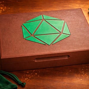 DnD-tärningslåda med rullbricka – 3D-utskrivet tärningsfodral | Dungeons and Dragons-tillbehör