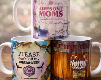 D & D Kaffeetasse | 12 Unzen Keramik Dungeons and Dragons Tasse