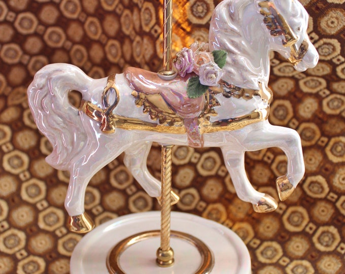 Antique Carousel Music Box Etsy