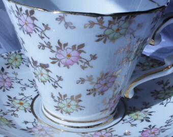 Tea Cup and Saucer Gladstone England Bone China