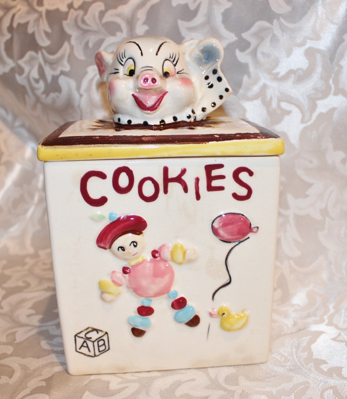 Vintage Fred Roberts Cookie Jar Animal Cookie Jar San Etsy