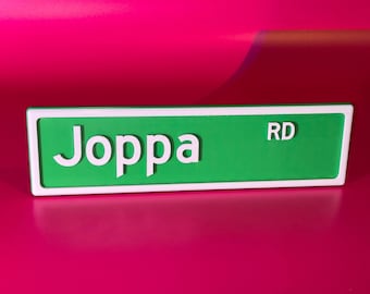Joppa Road Street Sign Wall Art | Ween Chocolate and Cheese Fan Art