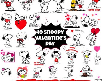 Retro Snoopy Clipart Bundle: Peanuts Cartoon SVG PNG Designs