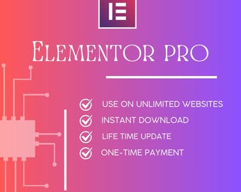 Elementor Pro GPL | WordPress Page Builder | Levenslang gebruik | Onbeperkt aantal websites | Directe levering