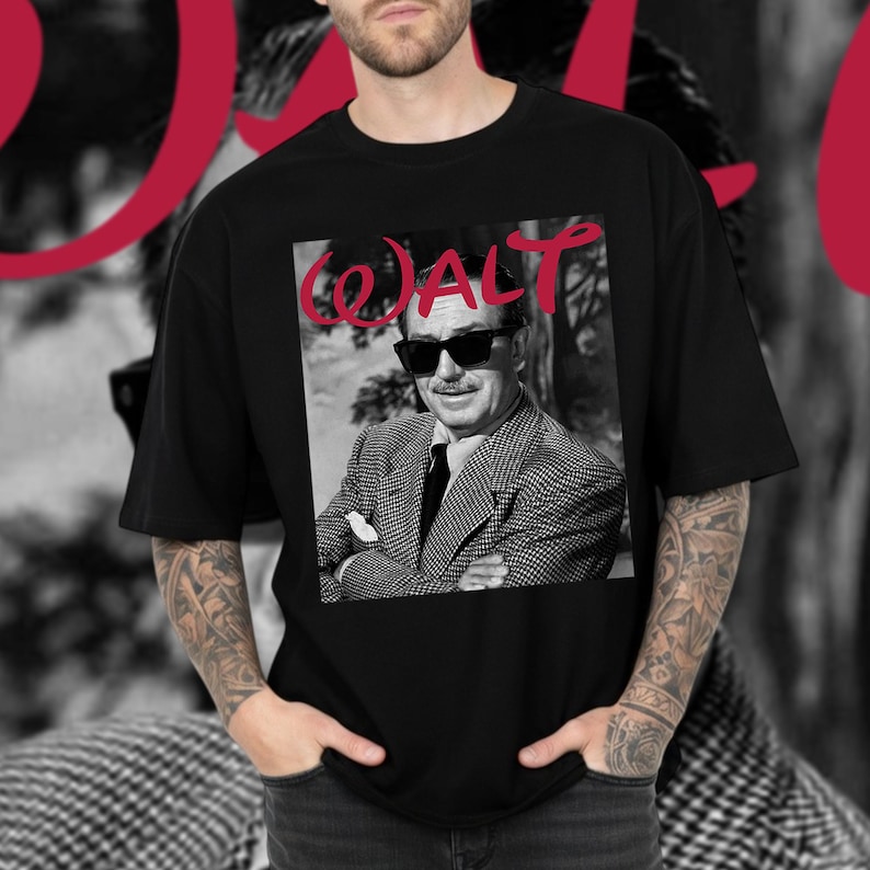 Retro Classic WALT DISNEY Shirt, Unisex Vintage T-Shirt for Disney Fans, Disneyland Shirt, Magic Kingdom Vacation, Disneyland Trip Outfit image 1