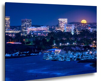 Fashion Island Moonrise, Newport Beach, California
