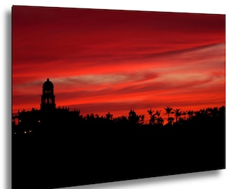 Tramonto in Hacienda a Baja, Messico – Stampa fotografica di un tramonto tropicale