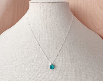 Austrian Crystal Solitaire Necklace | Laguna DeLite