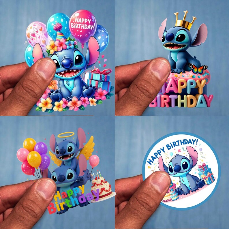 Stitch Birthday PNG bundle featuring cute tropical birthday designs with Stitch, birthday hats, balloons, cakes, island party vibes, colorful cartoon artwork, and fun birthday girl themes. High-resolution transparent background PNG files perfect for sublimation printing, birthday t-shirts, tumblers, mugs, tote bags, stickers, party decorations, matching family shirts, kids apparel, tropical birthday merchandise, and print on demand products for Etsy shops and small creative businesses.