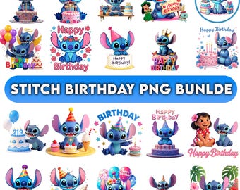Aniversário do Stitch PNG, Aniversário da Menina Stitch PNG, Chapéu e balões de aniversário do Stitch PNG, Lilo e Stitch SVG PNG, Stitch fofo PNG