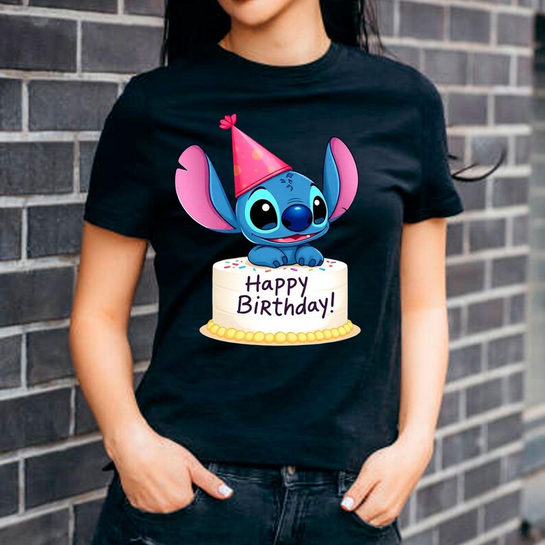Stitch Birthday PNG bundle featuring cute tropical birthday designs with Stitch, birthday hats, balloons, cakes, island party vibes, colorful cartoon artwork, and fun birthday girl themes. High-resolution transparent background PNG files perfect for sublimation printing, birthday t-shirts, tumblers, mugs, tote bags, stickers, party decorations, matching family shirts, kids apparel, tropical birthday merchandise, and print on demand products for Etsy shops and small creative businesses.