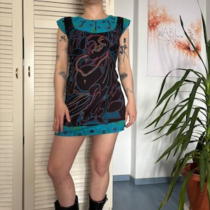 Psychedelic Mini Dress - Etsy