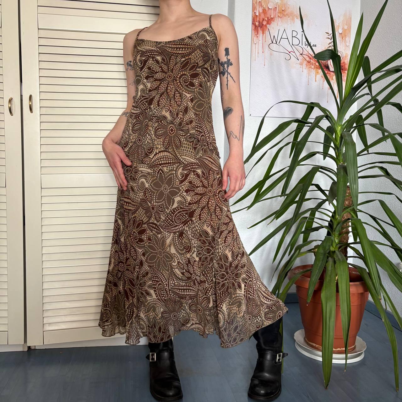90s Brown Dress - Etsy