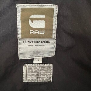 G-Star Raw Cargo Black Shirt Utility Pocket Roll-Up Sleeve Y2K Gorpcore Top S image 10