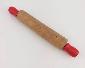 Rodillo de madera infantil vintage