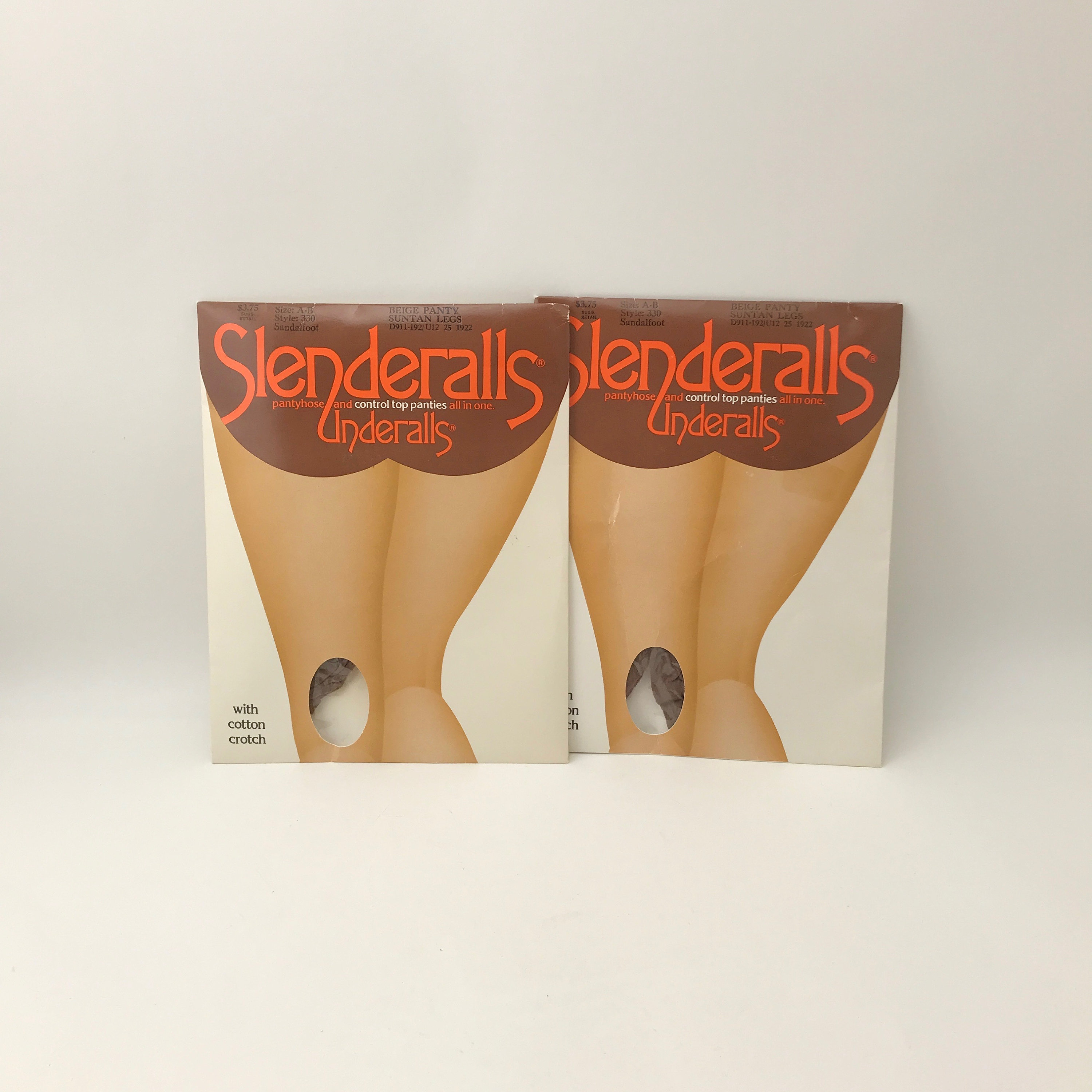 Vintage Pair of Slenderalls, Underalls, Pantyhose & Control Top Panties All  in One, Size A-B, Sandalfoot, Suntan Legs, Beige Panty -  Sweden