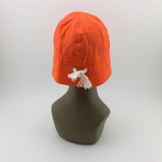 Vintage Liz Claiborne Orange Bucket Hat, Sailing … - image 3