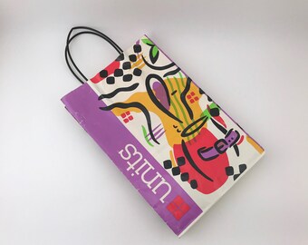 Vintage Units Shopping Bag, Units 1992, Units Clothing Store Shopping Bag