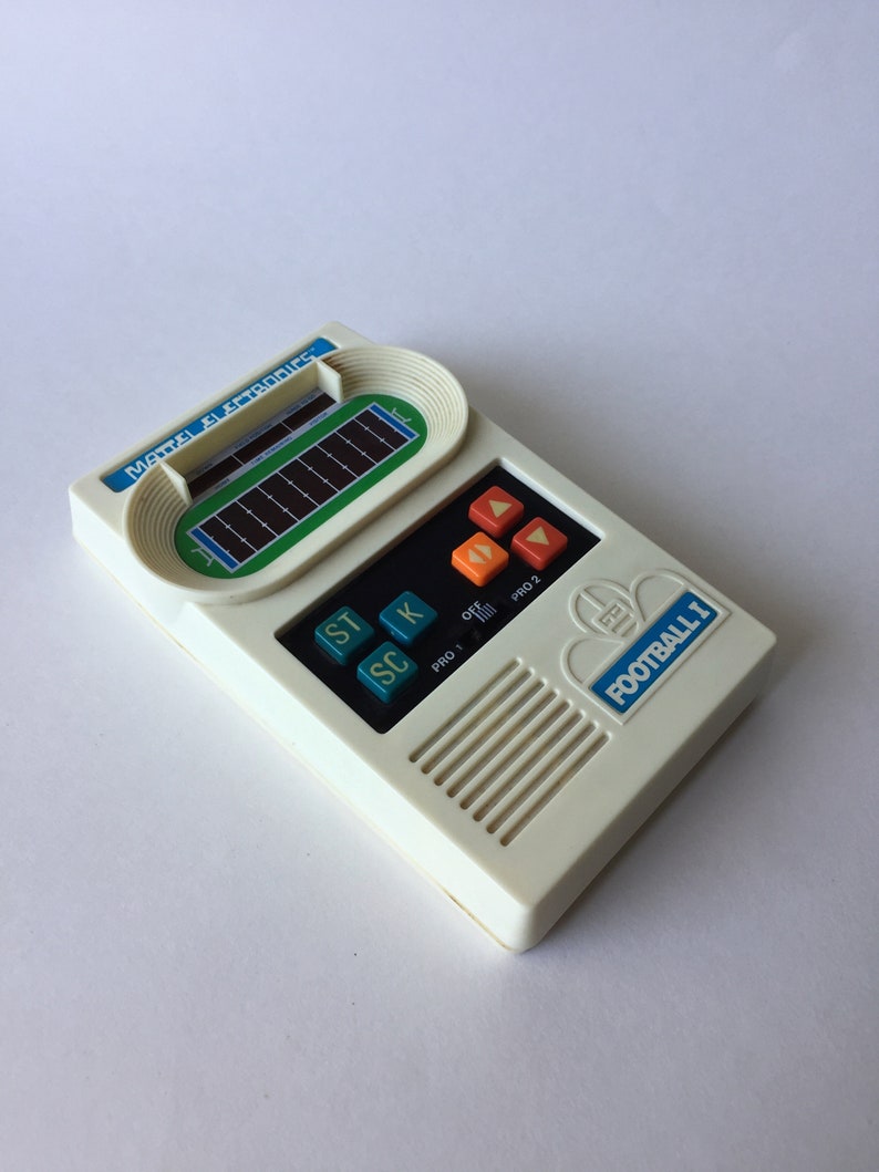 Electronic Handheld Football Game Electronic Football Game Vintage Mattel Electronics Football I Take Along Electronic Football Game