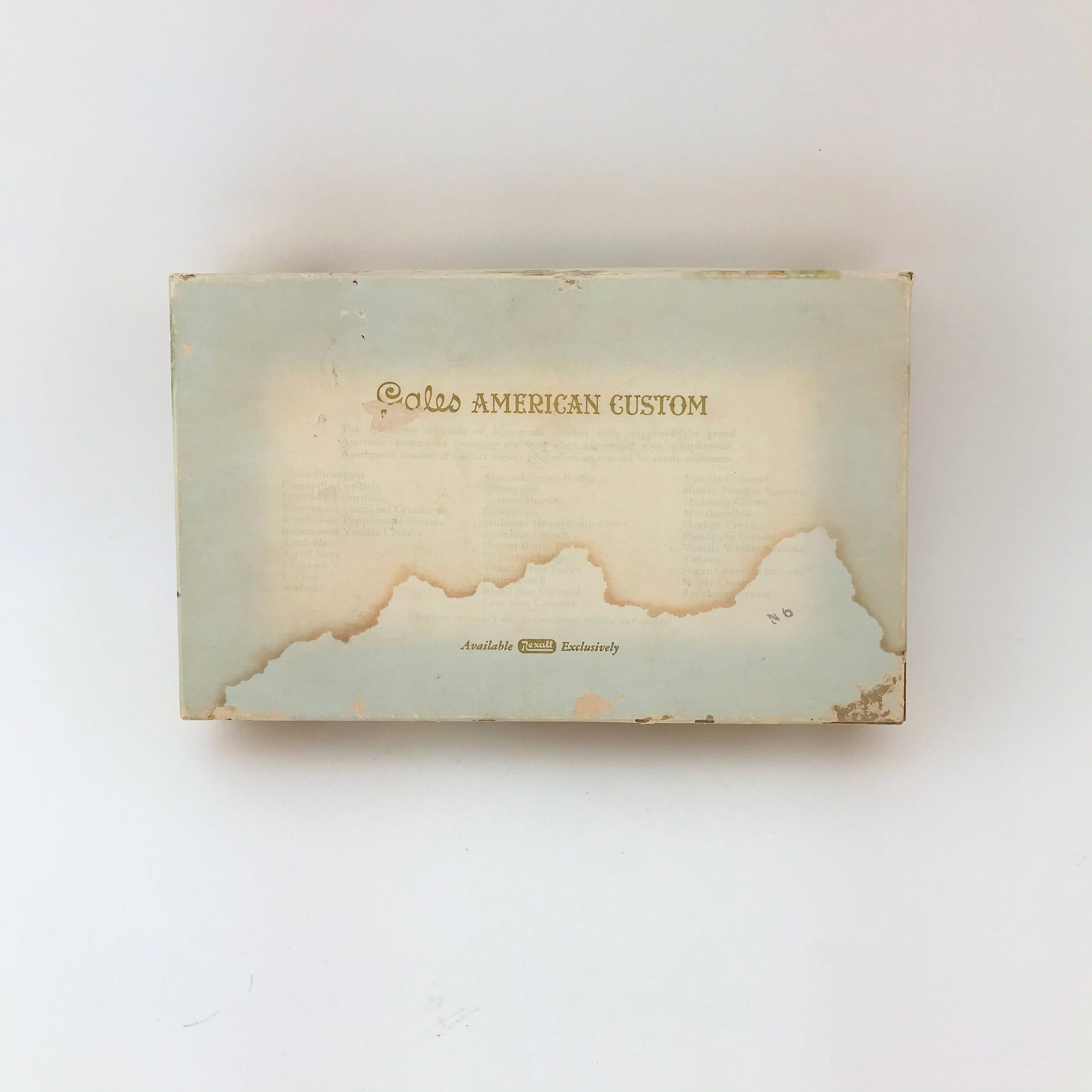 Vintage Gales American Custom Assorted Chocolates Box, ROUGH