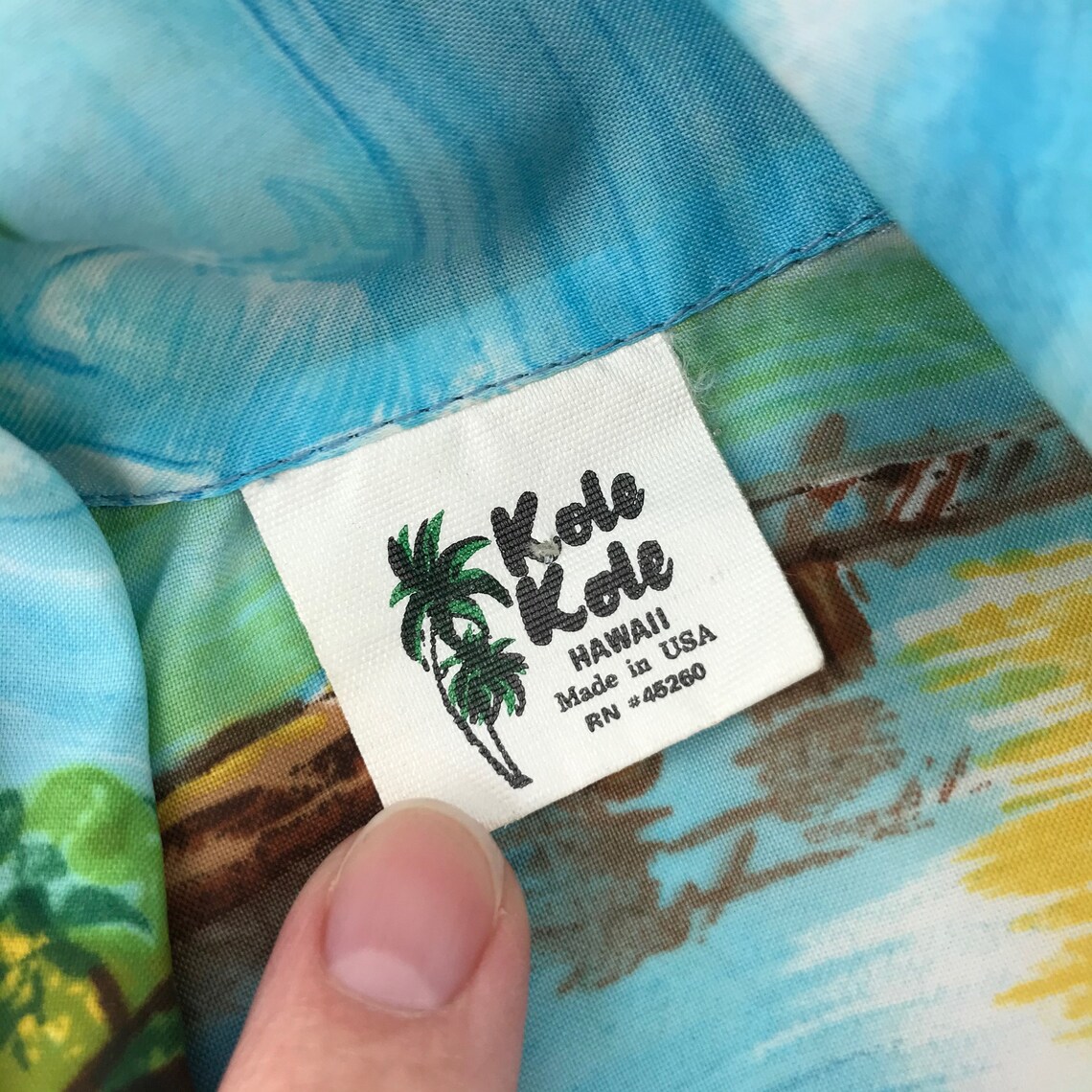 Vintage Kole Kole Hawaii Toddler's Hawaiian Shirt Made In