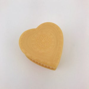 Vintage Plastic Heart Shaped Box, Heart Trinket Box, Made In Hong Kong