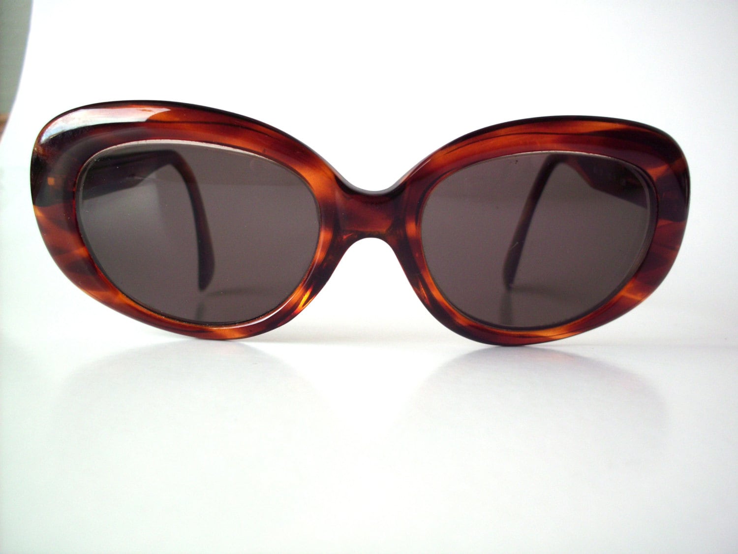 Small Vintage Adrienne Vittadini Tortoise Shell Sunglasses 