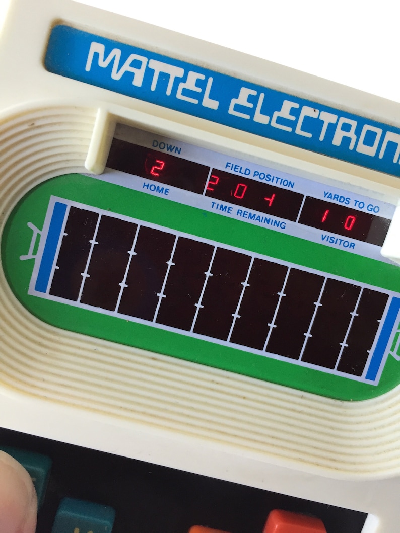 Electronic Handheld Football Game Electronic Football Game Vintage Mattel Electronics Football I Take Along Electronic Football Game