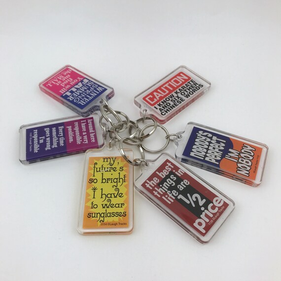 Vintage plastic best sale keychains