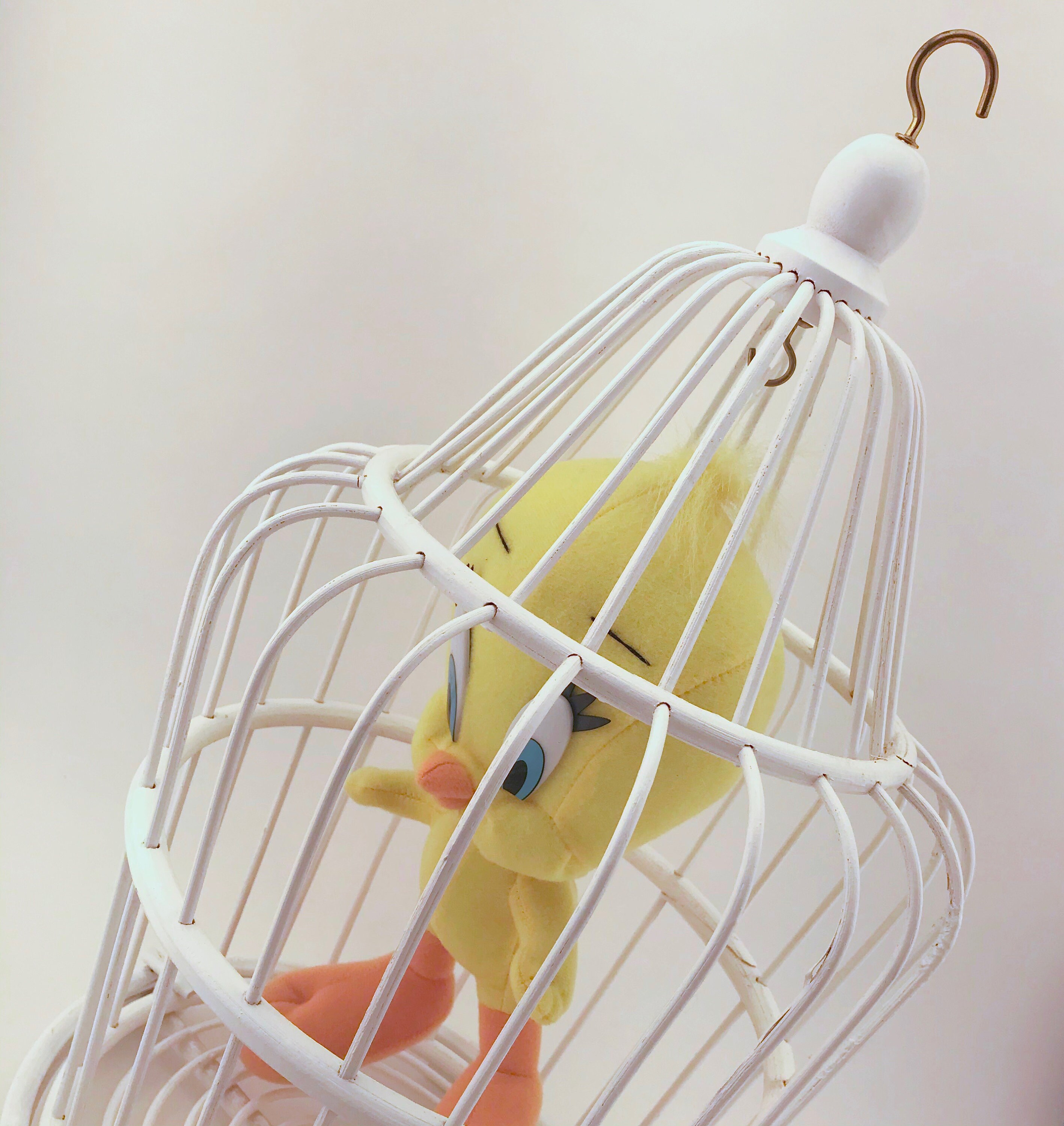 Vintage Tweety Bird In Wicker Cage Tweety With Cage White Etsy